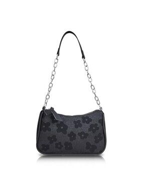 Small Shoulder Bag, Shoulder Bag Purse Shoulder Handbag with Embroidery Pattern